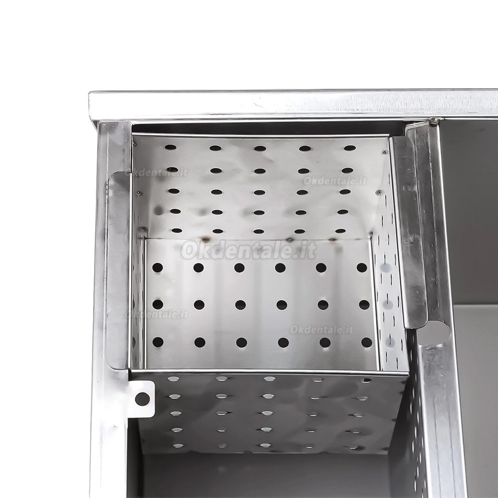 Filtro per gesso dentale, serbatoio di sedimentazione in acciaio inox con filtrazione a 5 strati